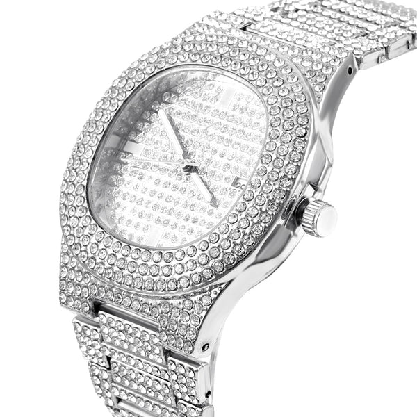 High Quality Hip Hop Watch Full of Bling Rhinestone Quartz Watches For Women