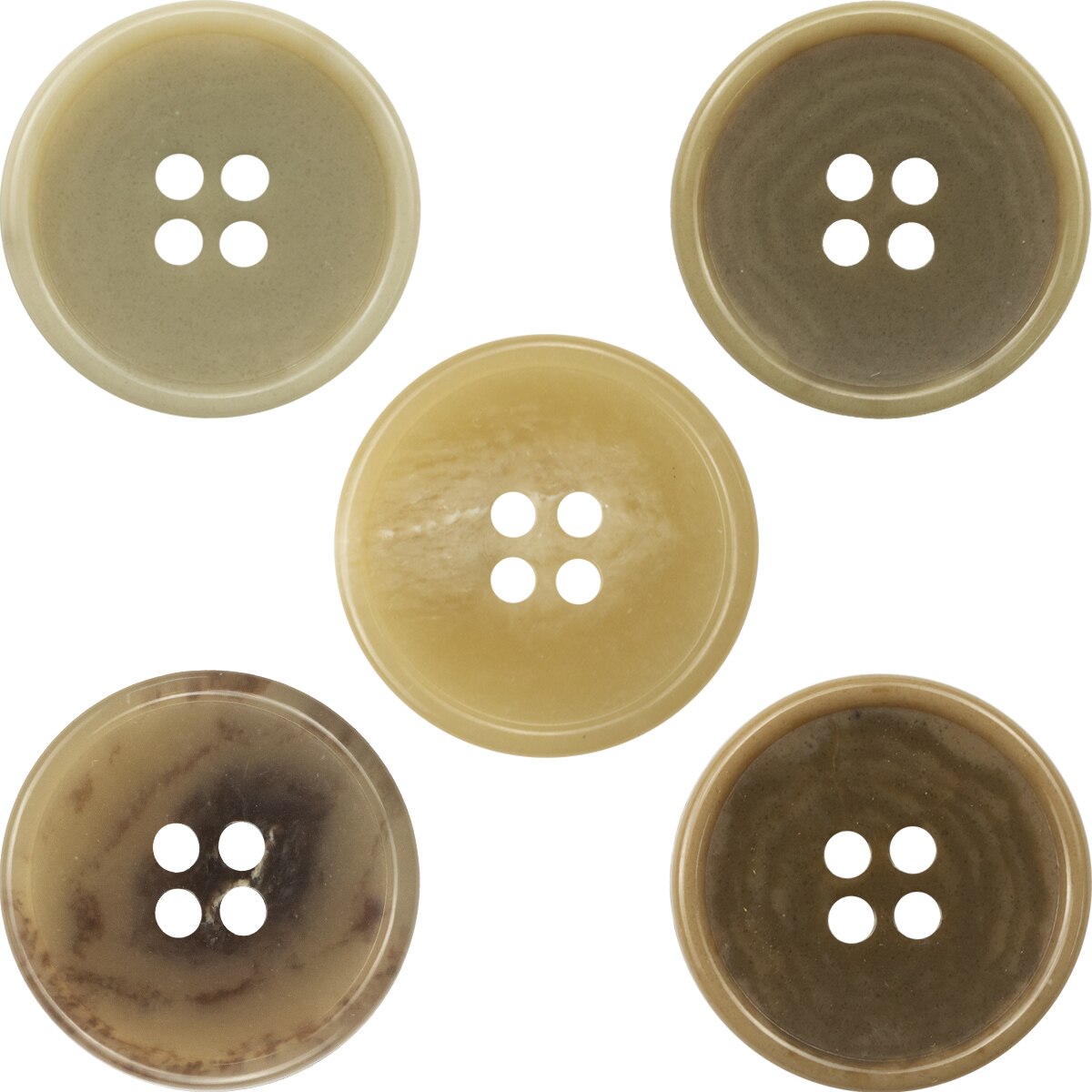 10pcs/lot Round Rim Flat Surface Solid Urea Buttons Retro Clothing Accessories