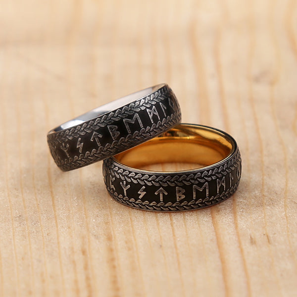 Anillos de runas vikingas vintage de nuevo diseño para hombres y mujeres.