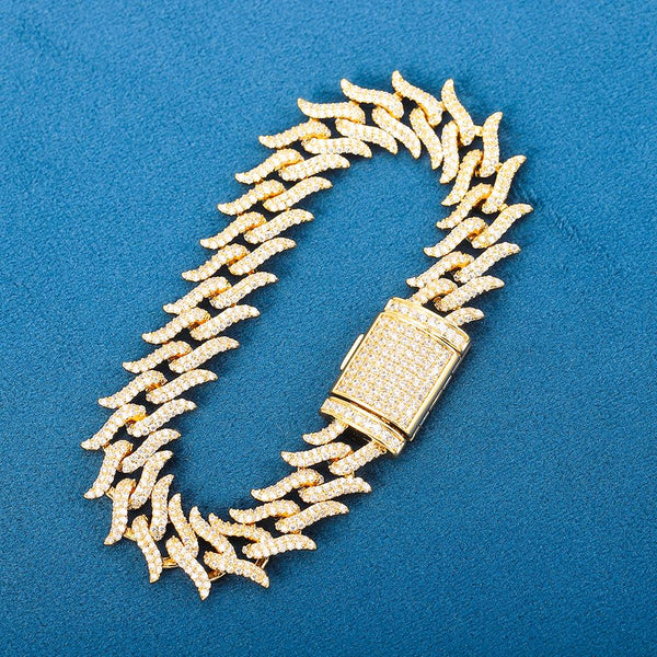 Pulseras de circonitas cúbicas 5A+ de alta calidad para hombre