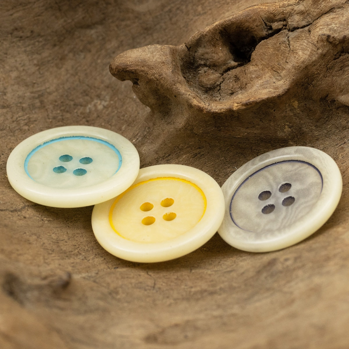 6pcs Summer Style Genuine Natural Corozo Buttons