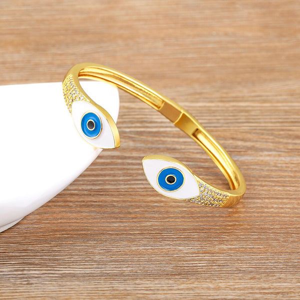 Pulseras de alta calidad con diseño de ojo malvado para mujer