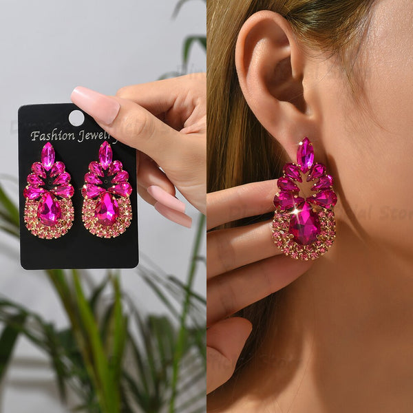 Pendientes colgantes irregulares de moda para mujer
