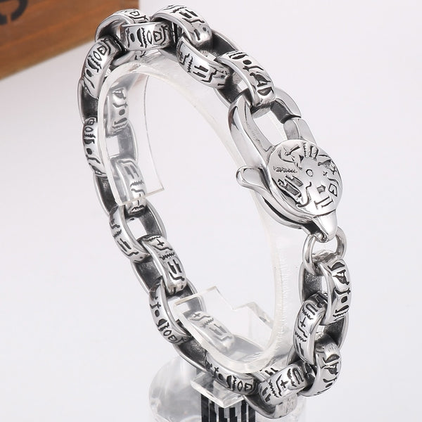 Vintage Ancient Egyptian Hieroglyph Bracelet for Men
