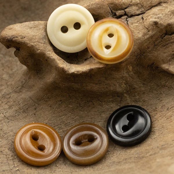 Fish Eye Shirt Buttons Eco Corozo Palm Tree Shell Buttons