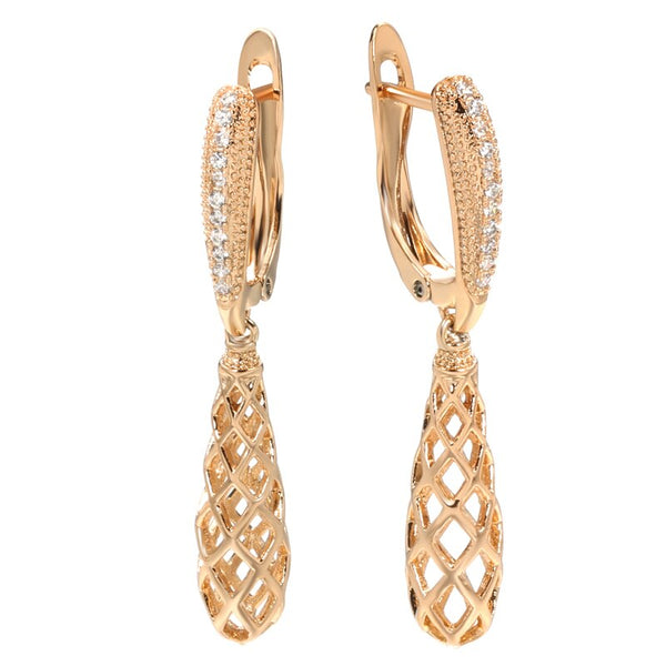 Pendientes brillantes de moda para mujer