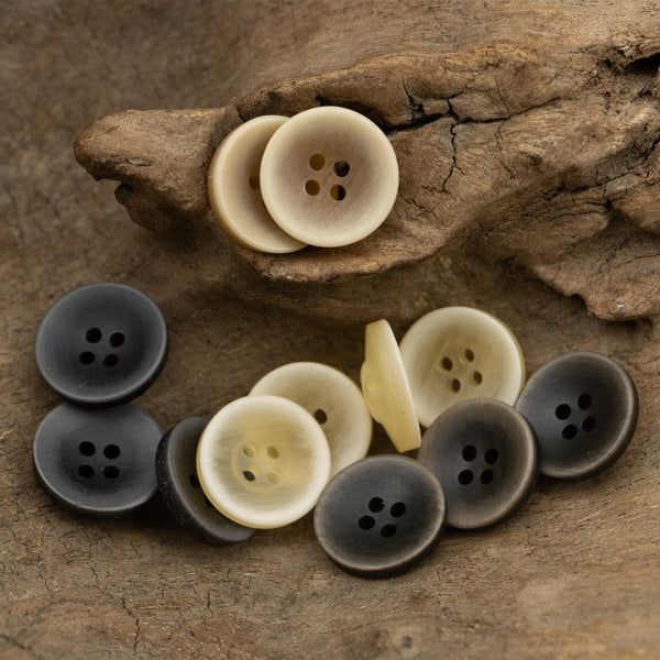 Lote de 11 botones de camisa con forma de cuenco de halo de 10 mm a 11,5 mm