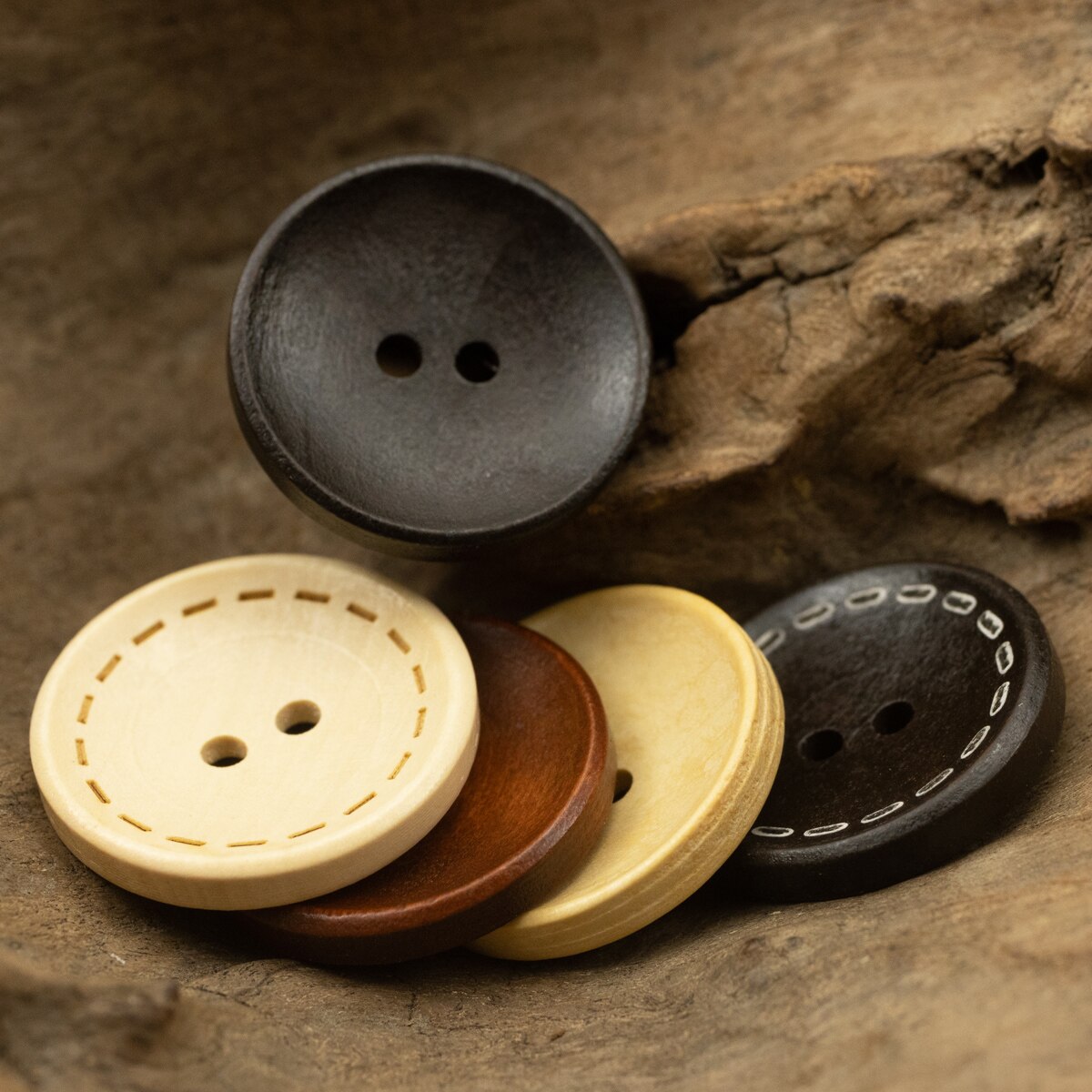 10pcs/lot Vintage Wooden Buttons  Sewing Accessories DIY