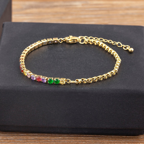 Nuevas pulseras de tenis ajustables para mujer