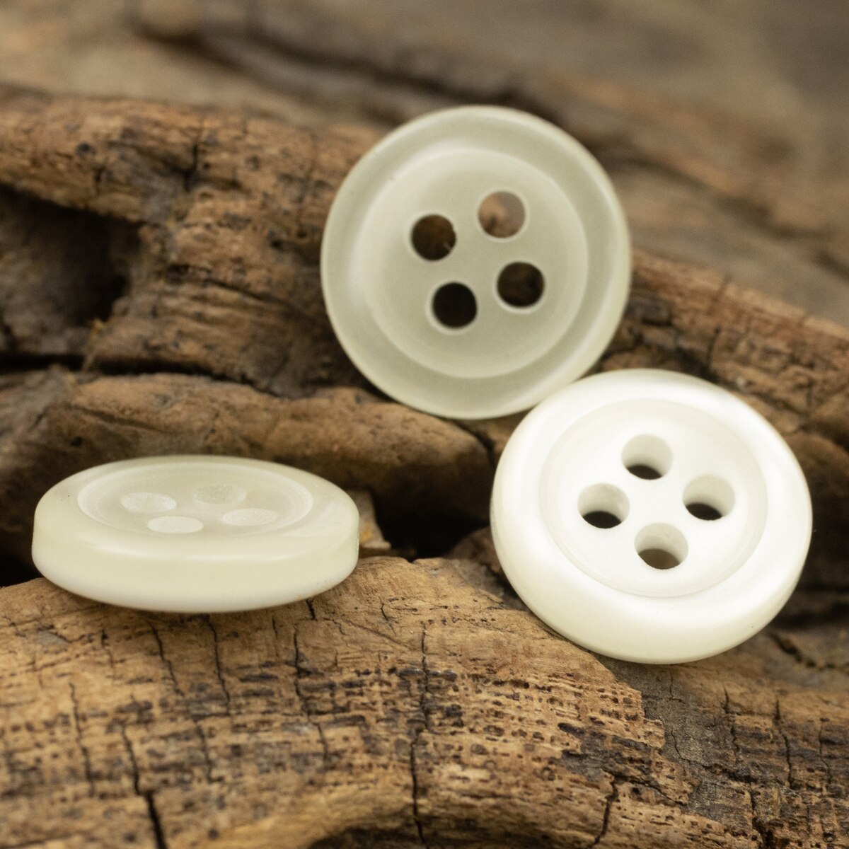 12pcs Shell Like Small Buttons For Shirt 11.3mm