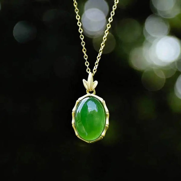 Nuevo colgante de jaspe hetiano natural de plata