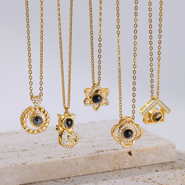 True Love Necklace For Women Couple Gold Color