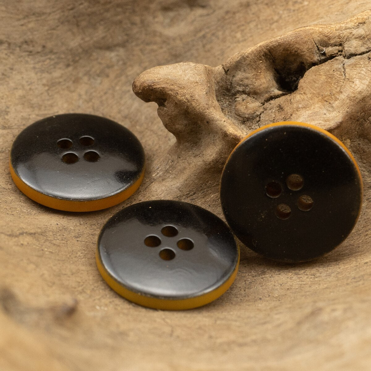 6pcs 20mm Orange Corozo Buttons Original Sewing Accessories