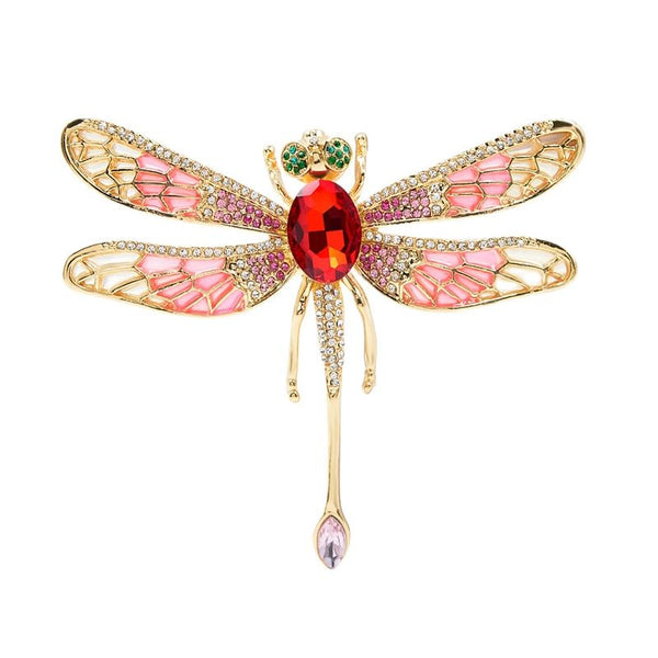 New Arrival Very Large Enamel Dragonfly Brooches For Women
