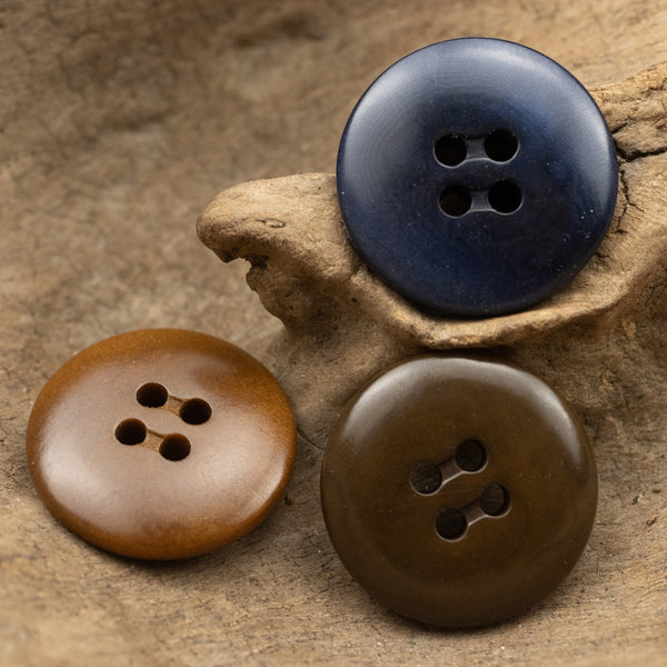 5pcs Vintage Dark Blue Suit Sweater Corozo Button for Clothing