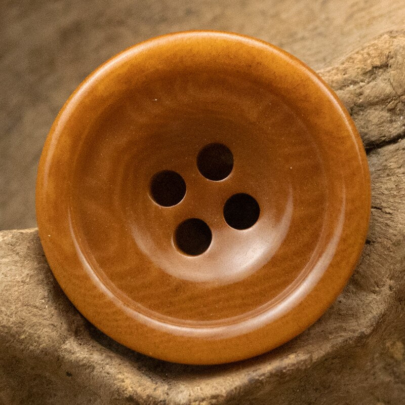 5pcs Retro Two Hole Corozo Buttons for Clothing Cotton Linen Knitting Accessories
