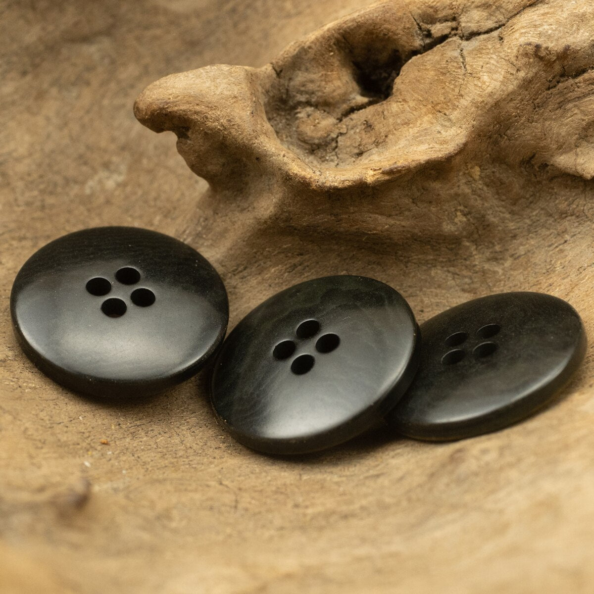 6pcs Vintage Scorched Suit Jacket Buttons