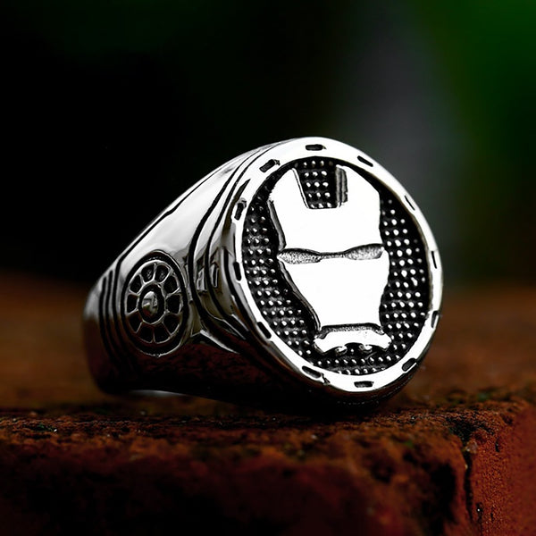 Anillos de máscara de película de acero inoxidable 316L estilo gótico vintage para hombre