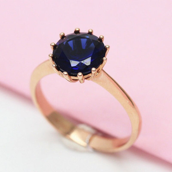 Anillos románticos de moda con encanto de lujo para mujer