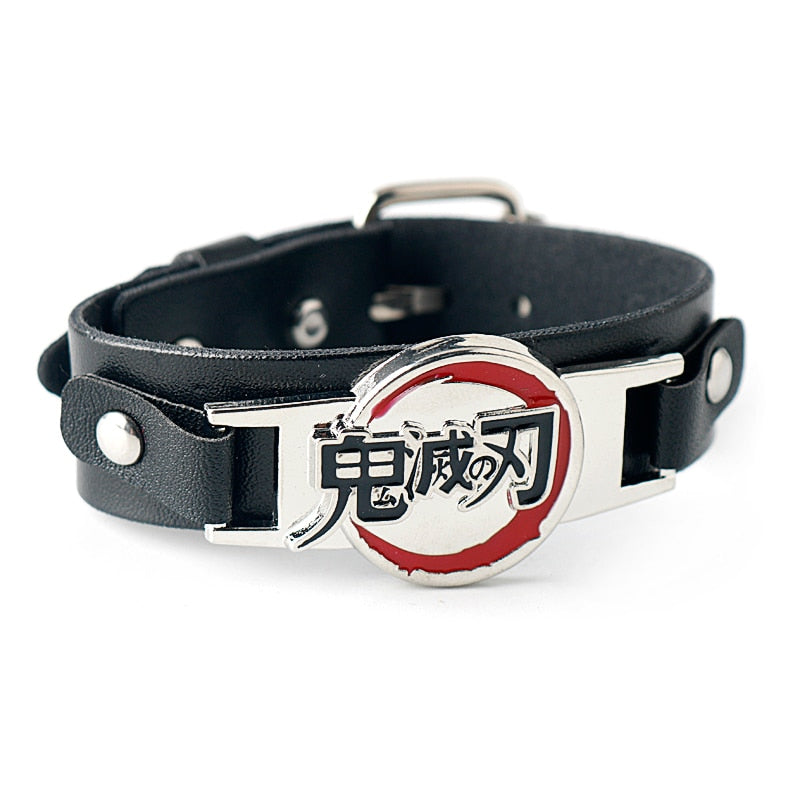 Multilayer Leather Bracelet Men Comics Cartoon Akatsuki Red Cloud Logo Bracelets