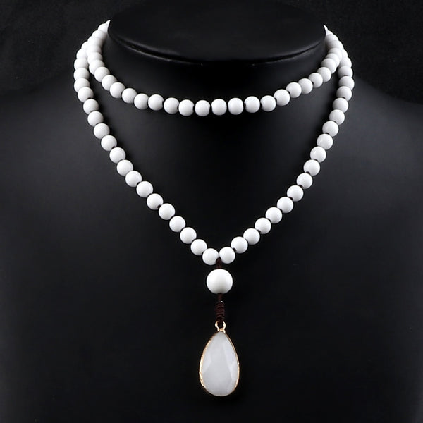Collares de 108 cuentas Mala de alta calidad para mujeres y hombres.