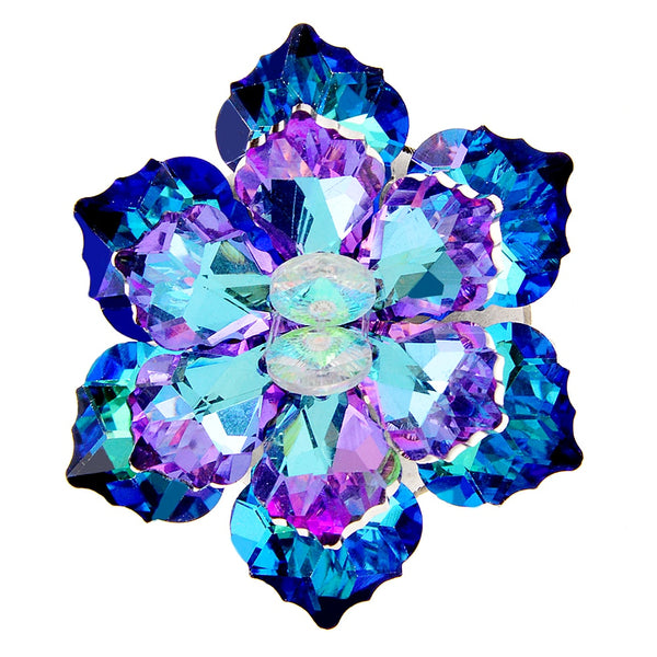 Crystal Flower Brooches For Women