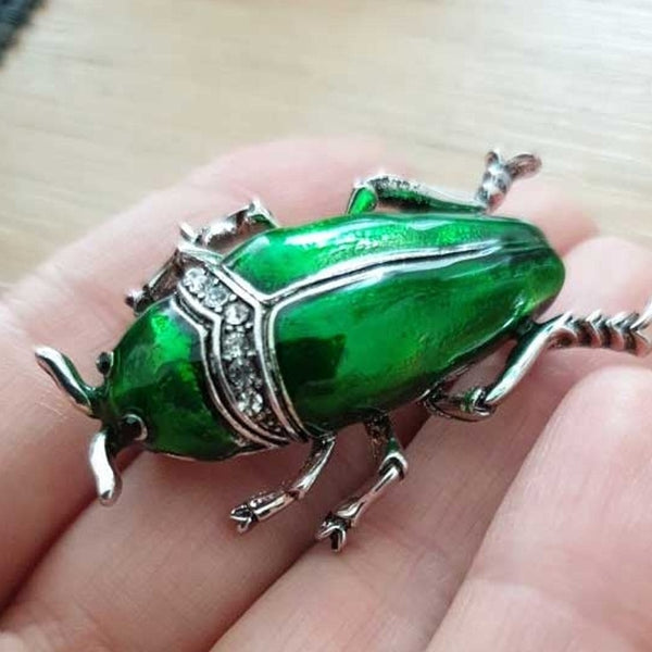 Fun Beetle Brooches Insect Pin Bug Brooch Women Men Jewelry