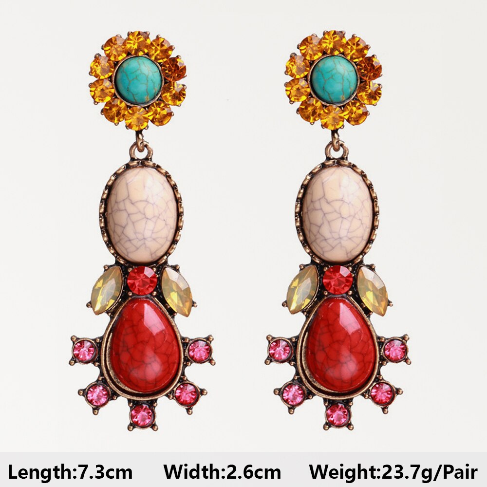 Wholesale Red Series Long Dangle Earrings For Women