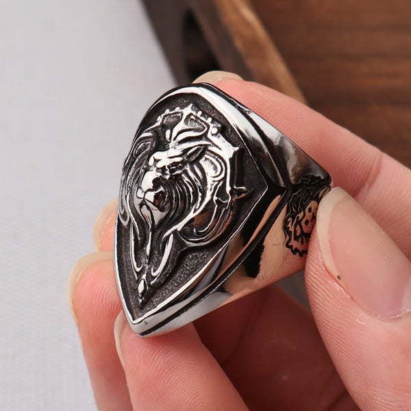 Anillos de tigre de acero inoxidable estilo punk hip hop para hombre
