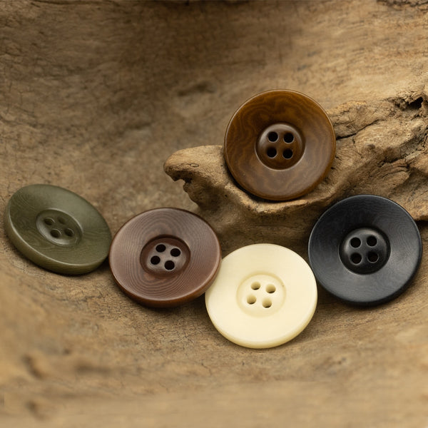 Wide Rim Corozo Button
