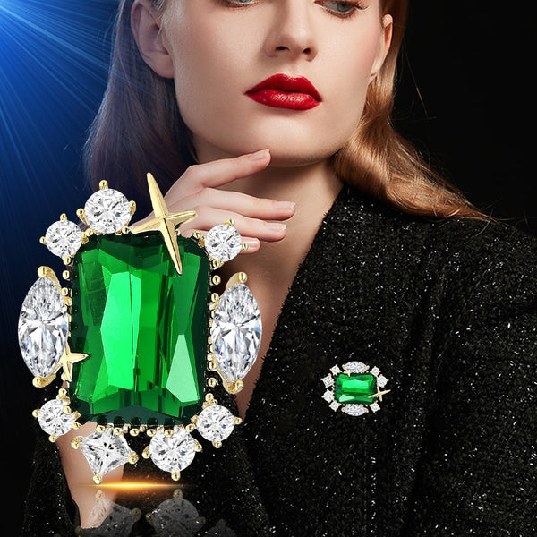 Fashion Exquisite And Versatile Design Sense Square Brooch