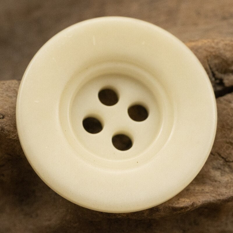 5pcs Natural 4 Hole Corozo Button for Clothing Shirts Suit Blazer Vest Jacket Beige Deep Blue Brown