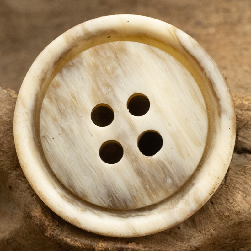 10pcs Wood Texture Polyester Buttons