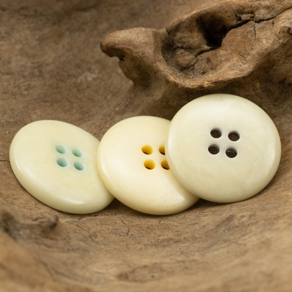 6pcs Summer Style Genuine Natural Corozo Buttons
