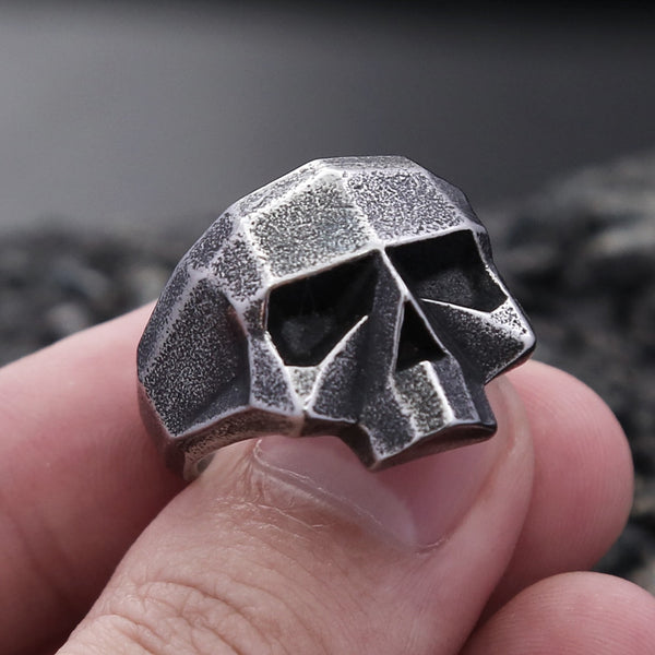 Anillo de calavera de acero inoxidable 316L vintage de nuevo diseño para hombre