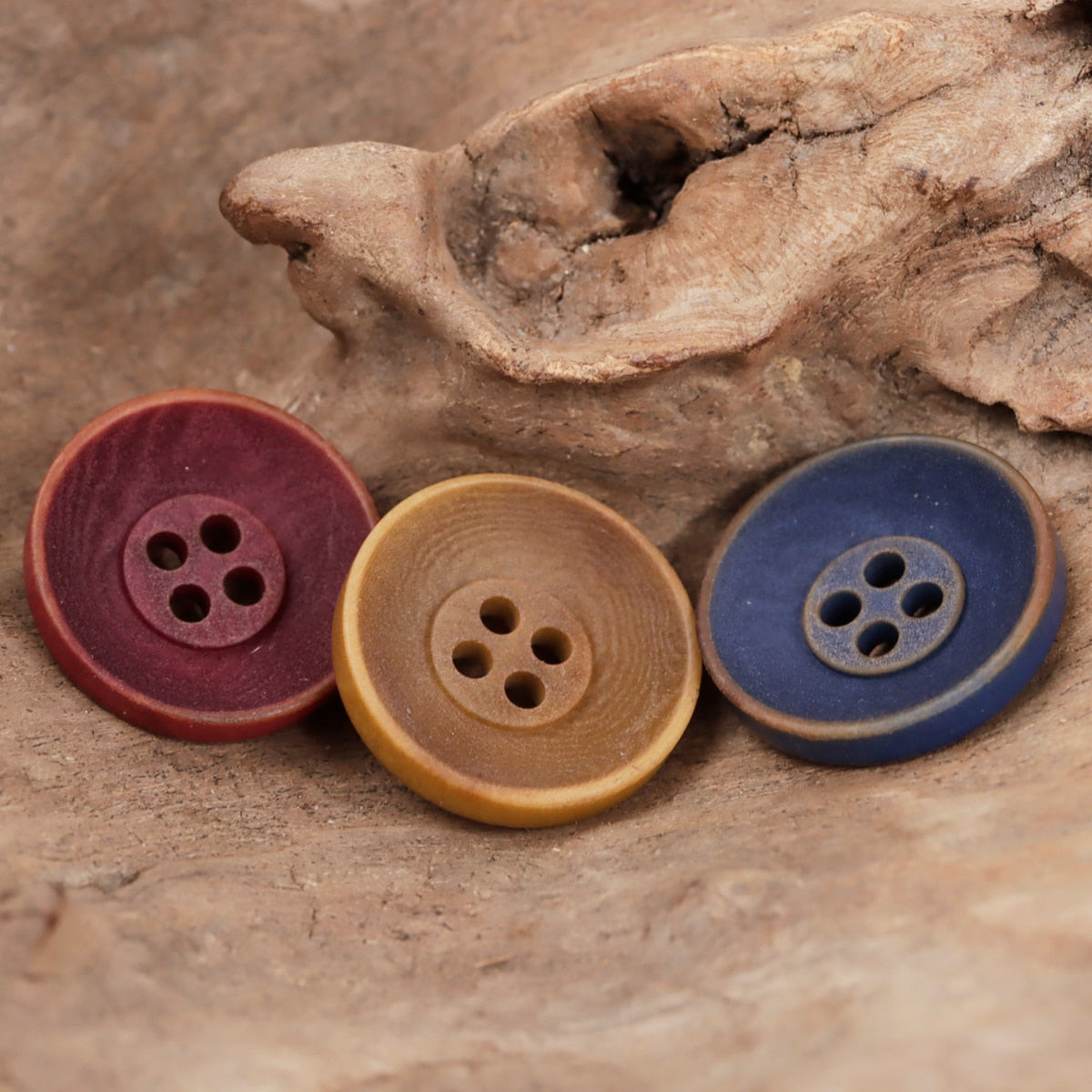 6pcs Special Craft Buttons For Luxury Clothing Bohemia Style Red Button