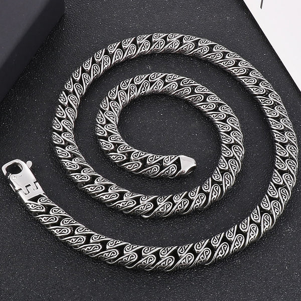 Vintage Cool 12MM Wide Chains Necklace for Men