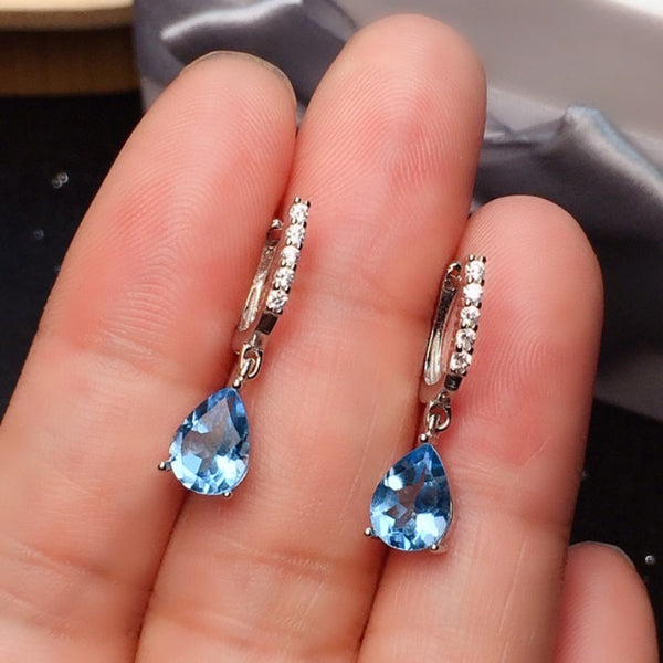 fashion exquisite simple engagement crystal earrings