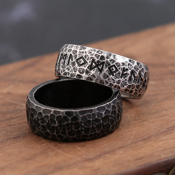 Nuevo anillo de runas vikingas vintage para hombres y mujeres.