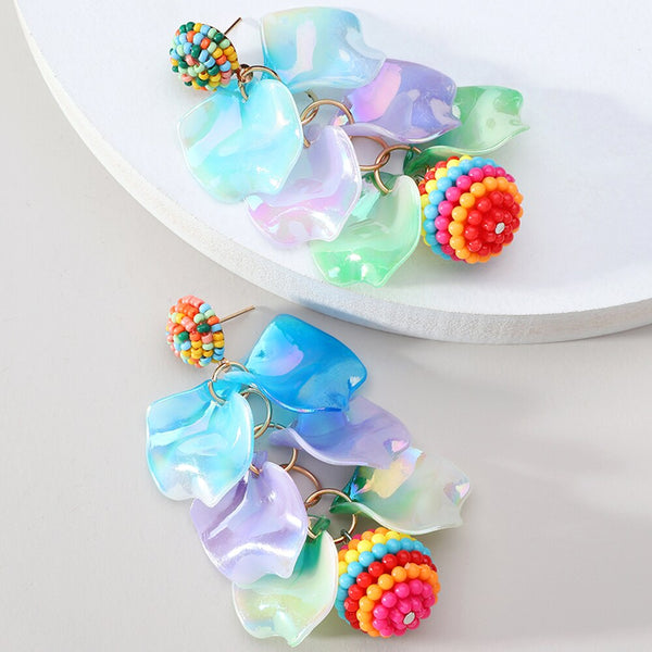 Elegantes pendientes colgantes de moda para mujer