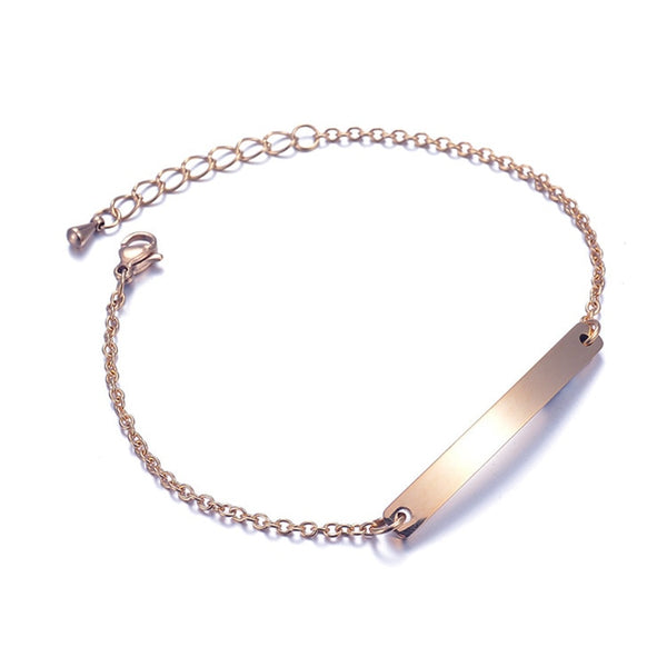 Pulsera de cadena de acero inoxidable PC7 para mujer con colgante de corazón, cruz y mariposa
