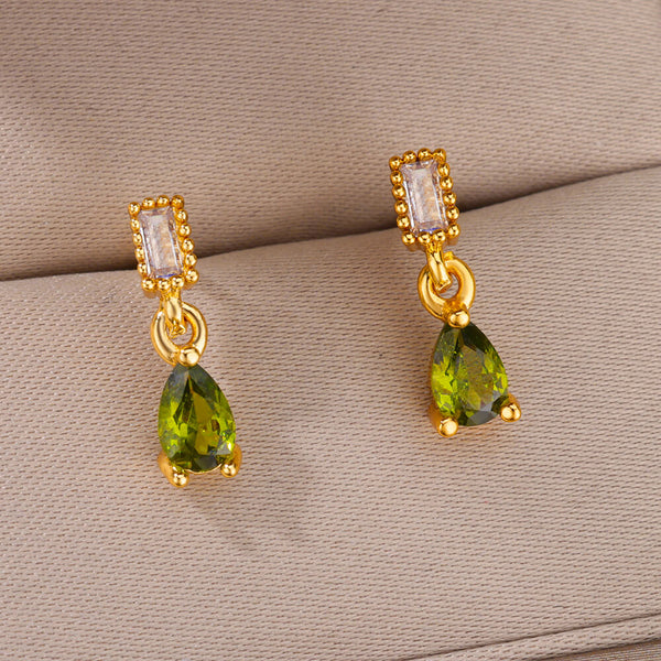 Delicate CZ Water Drop Women;s Earrings