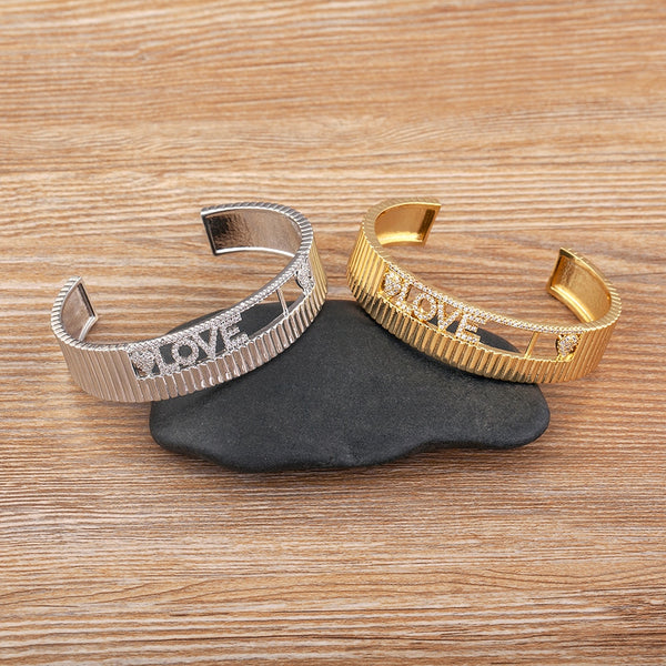 Joyería ajustable abierta de moda romántica para el Día de San Valentín con diseño clásico
