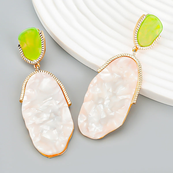 Pendientes colgantes exagerados de fiesta de moda para mujer