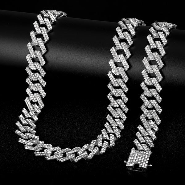 Collar de cadena de hip hop para hombre de 20 mm