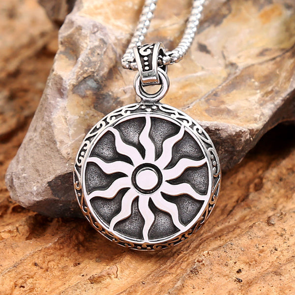 Amuleto clásico vintage de Apolo, colgante del dios del sol para hombres y mujeres