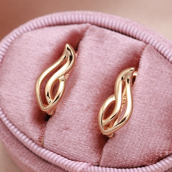 Pendientes de moda brillantes con diseño vintage tallado y hueco