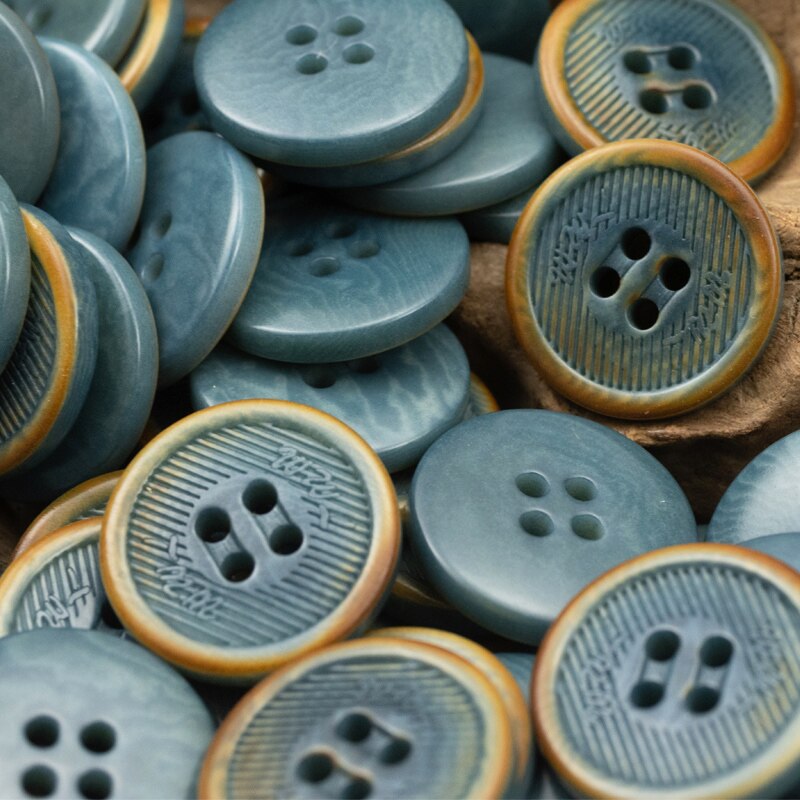 6pcs LA Summer Vintage Round Buttons