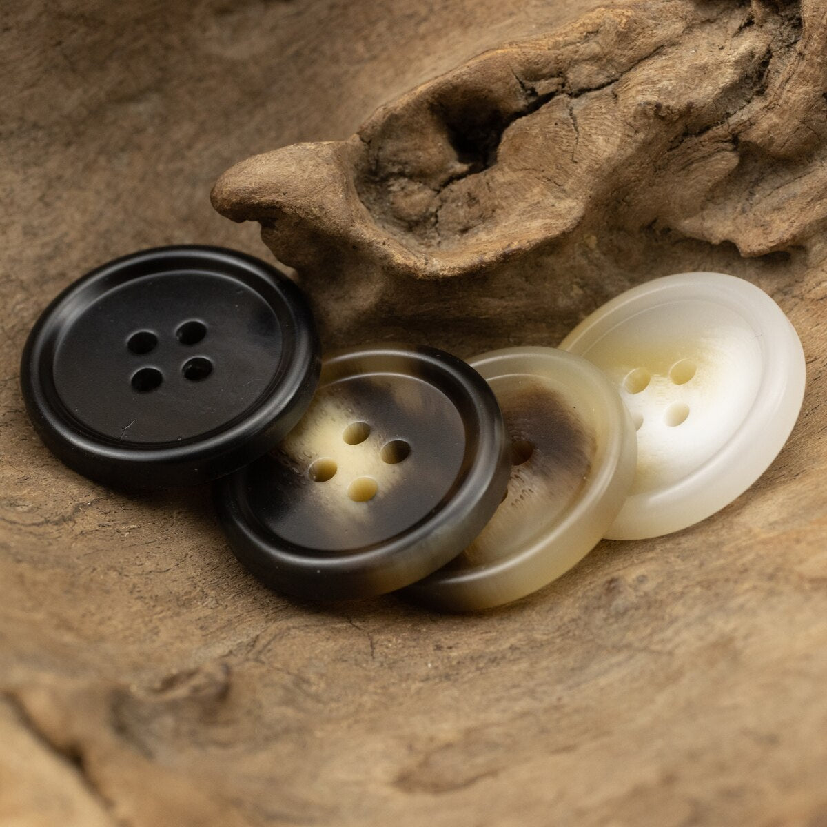 10pcs Polyester Coffee Brown High Quality Winter Buttons