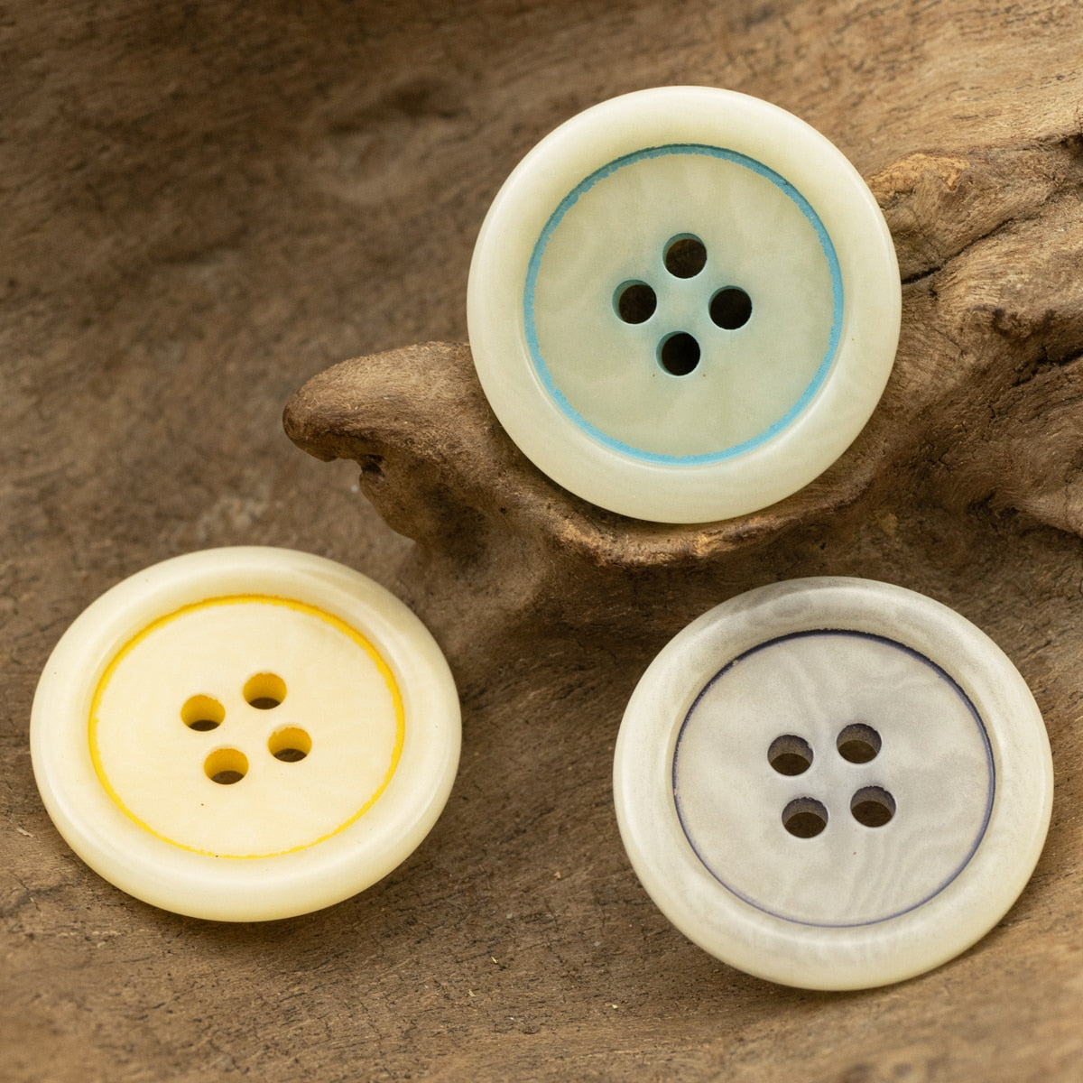 6pcs Summer Style Genuine Natural Corozo Buttons